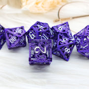 Metal Hollow Dice Board Game Polyhedral Dice Suit