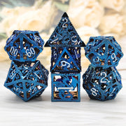 Metal Hollow Dice Board Game Polyhedral Dice Suit