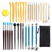 32 Piece Set Pottery Sculpting Tool Multifunctional Ceramic Clay Crafts Carving Tools for Beginner